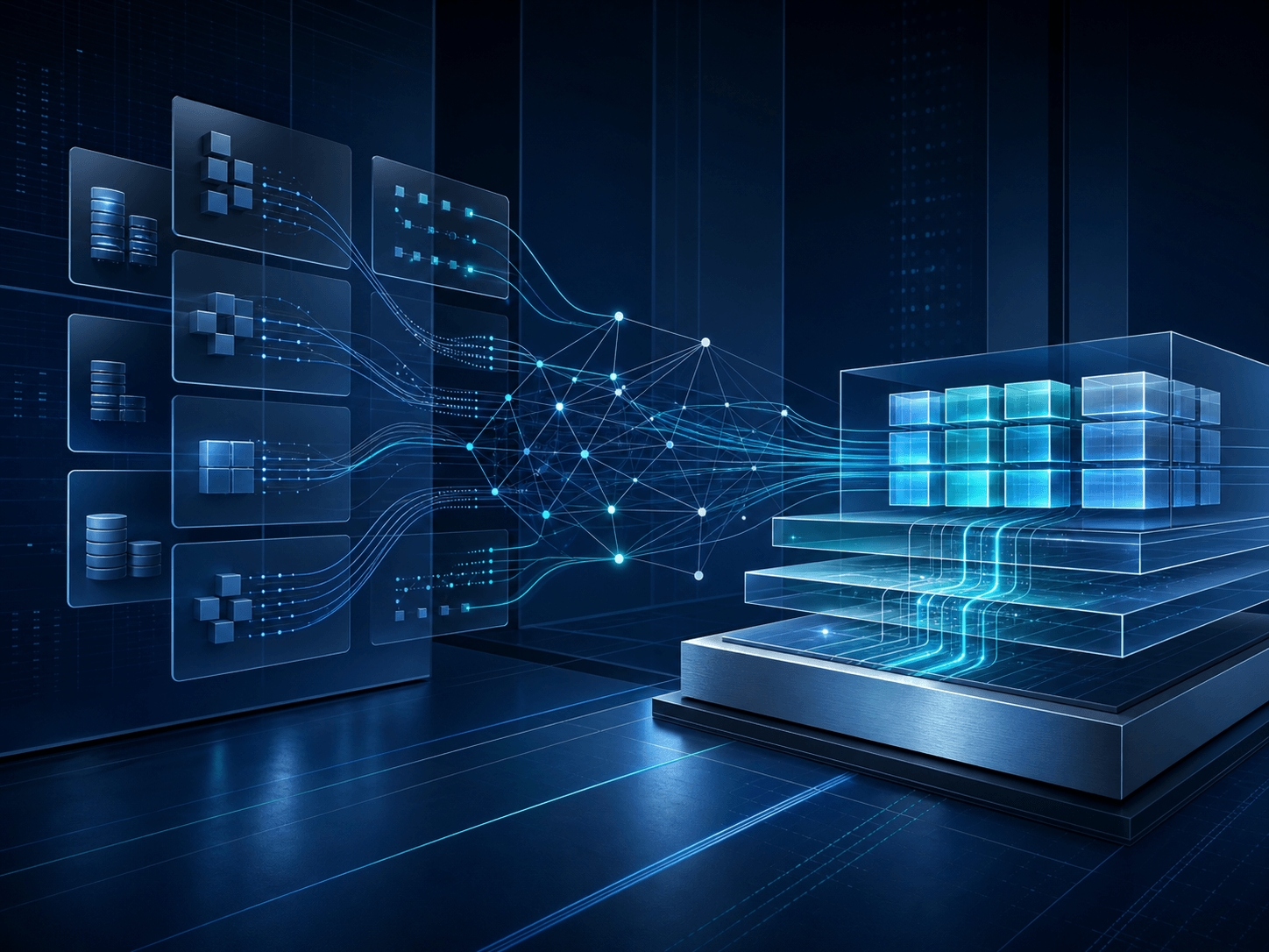 Abstract connected systems representing an integrated AI voice agent