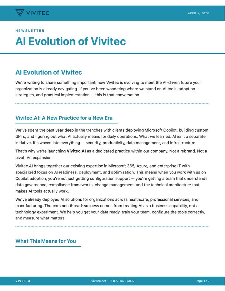 AI Evolution of Vivitec